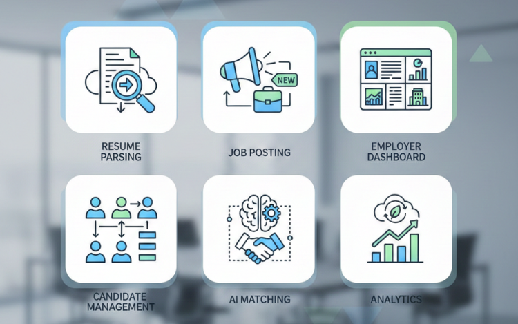 AI job matching analytics dashboard